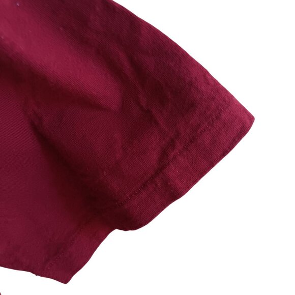 Vintage T-shirt Large SINGLE STITCH 1990's HANES Red Pocket Tee USA Indy Grunge - Picture 3 of 4